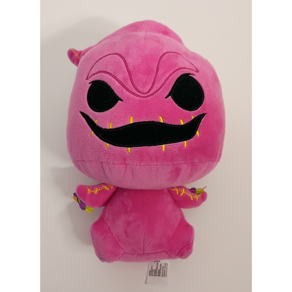 Pop Funko Neon Pink Oogie Boogie Plush Hot Topic Exclusive 10" Halloween (Stain)